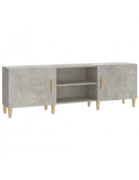 Mobile Porta TV Grigio Cemento 150x30x50cm in Legno Multistrato