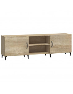 Mobile Porta TV Rovere Sonoma 150x30x50 cm in Legno Multistrato 2