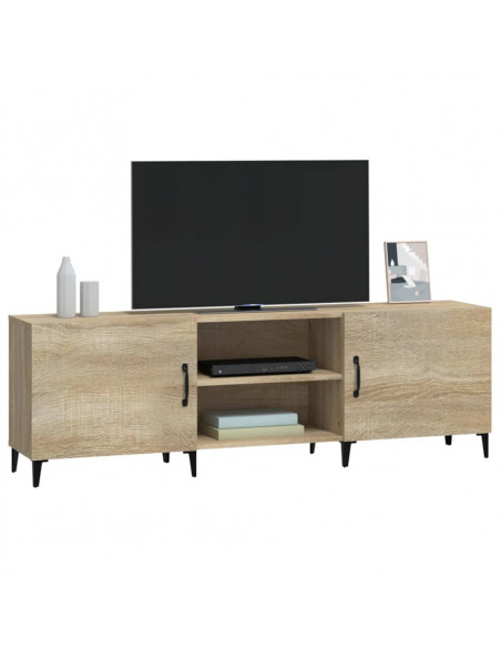 Mobile Porta TV Rovere Sonoma 150x30x50 cm in Legno Multistrato