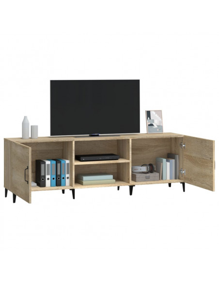 Mobile Porta TV Rovere Sonoma 150x30x50 cm in Legno Multistrato