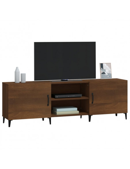 Mobile Porta TV Rovere Marrone 150x30x50cm in Legno Multistrato