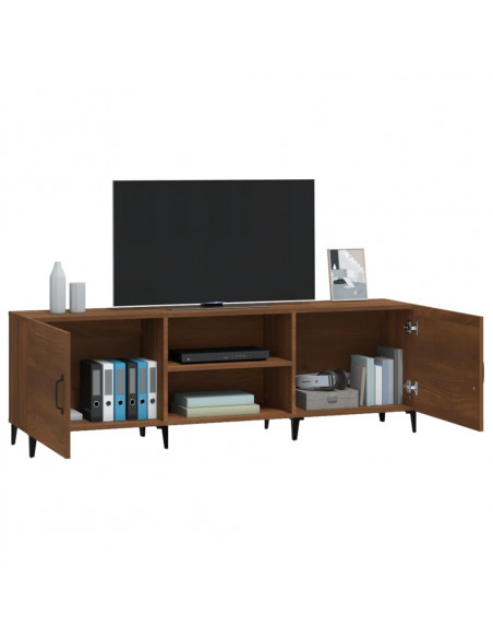 Mobile Porta TV Rovere Marrone 150x30x50cm in Legno Multistrato