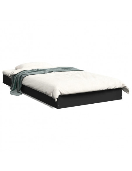 Giroletto Nero 90x190 cm in Legno Multistrato