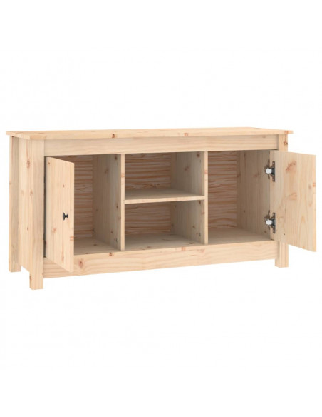 Mobile Porta TV 103x36,5x52 cm in Legno Massello di Pino