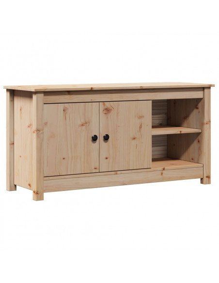 Mobile Porta TV 103x36,5x52 cm in Legno Massello di Pino