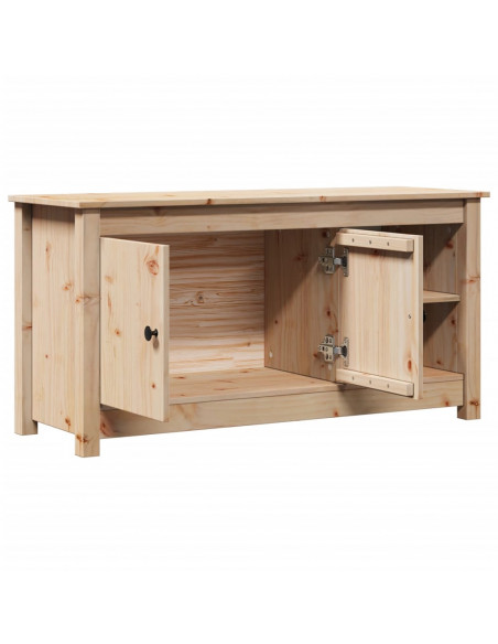 Mobile Porta TV 103x36,5x52 cm in Legno Massello di Pino