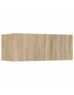 Mobili TV 4 pz Rovere Sonoma 80x30x30 cm in Legno Multistrato 2