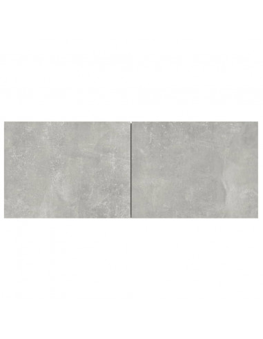 Mobili TV 4 pz Grigio Cemento 80x30x30 cm in Legno Multistrato