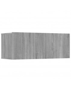 Mobili TV 4 pz Grigi Sonoma 80x30x30 cm in Legno Multistrato 2