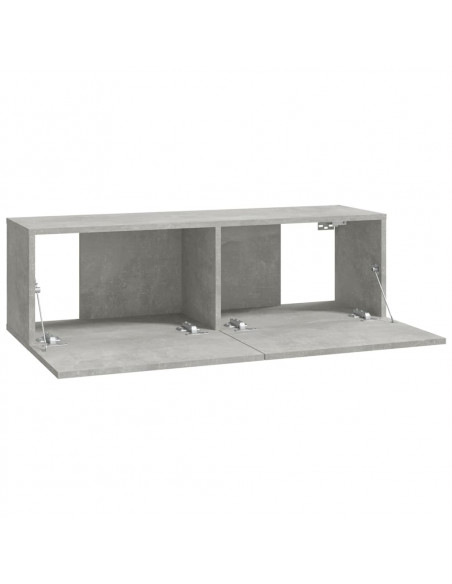 Set di Mobili Porta TV 6 pz Grigio Cemento in Legno Multistrato