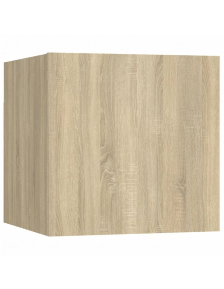 Set Mobili Porta TV 8pz Rovere Sonoma in Legno Multistrato