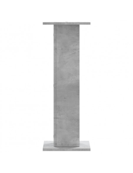 Supporti per Piante 2 pz Grigio Cemento 30x30x80 cm Truciolato