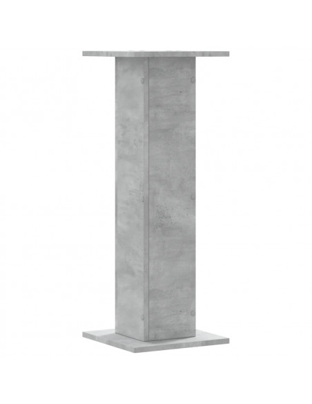 Supporti per Piante 2 pz Grigio Cemento 30x30x80 cm Truciolato