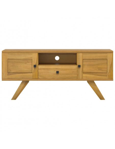 Mobile Porta TV 110x30x50 cm in Legno Massello di Teak
