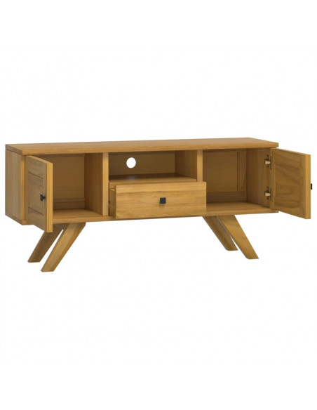 Mobile Porta TV 110x30x50 cm in Legno Massello di Teak