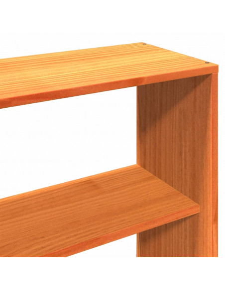 Letto Libreria senza Materasso Marrone Cera 180x200 cm Legno
