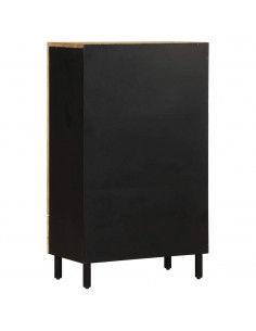 Credenza 60x33,5x100 cm in Legno Massello di Mango Grezzo 2