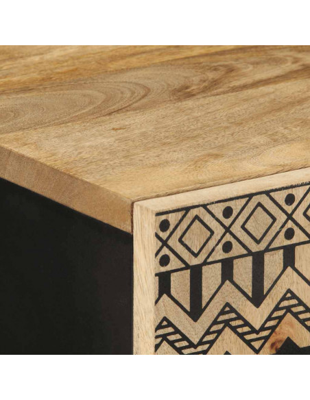 Credenza 60x33,5x110 cm in Legno Massello di Mango Grezzo