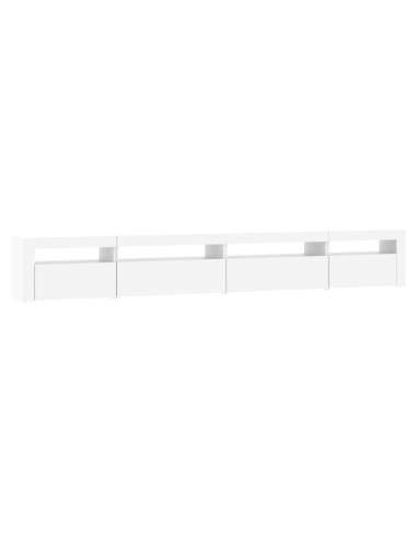 Mobile Porta TV con Luci LED Bianco 270x35x40 cm