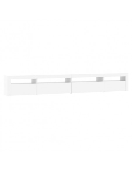 Mobile Porta TV con Luci LED Bianco 270x35x40 cm