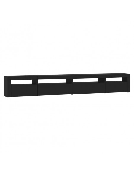 Mobile Porta TV con Luci LED Nero 270x35x40 cm