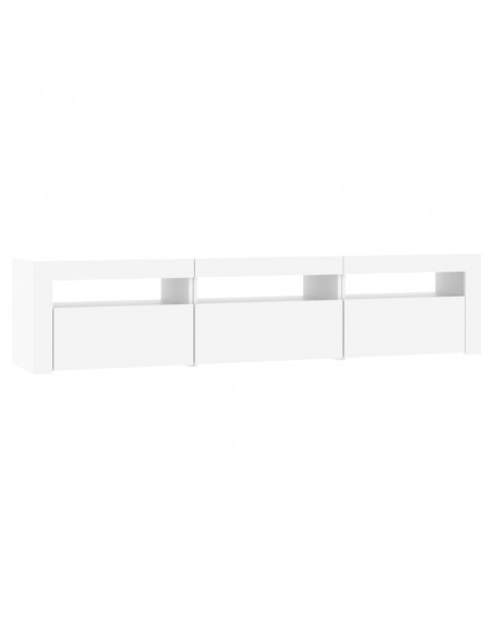 Mobile Porta TV con Luci LED Bianco 180x35x40 cm