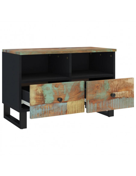 Mobile Porta TV 70x33x46cm in Legno Massello di Recupero