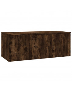 Mobile Porta TV Rovere Fumo 80x34x30 cm in Legno Multistrato 2