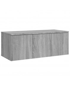 Mobile Porta TV Grigio Sonoma 80x34x30 cm in Legno Multistrato 2