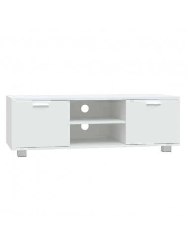 Mobile Porta TV Bianco 120x40,5x35 cm in Legno Multistrato