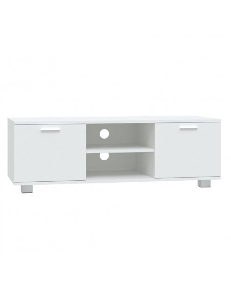 Mobile Porta TV Bianco 120x40,5x35 cm in Legno Multistrato
