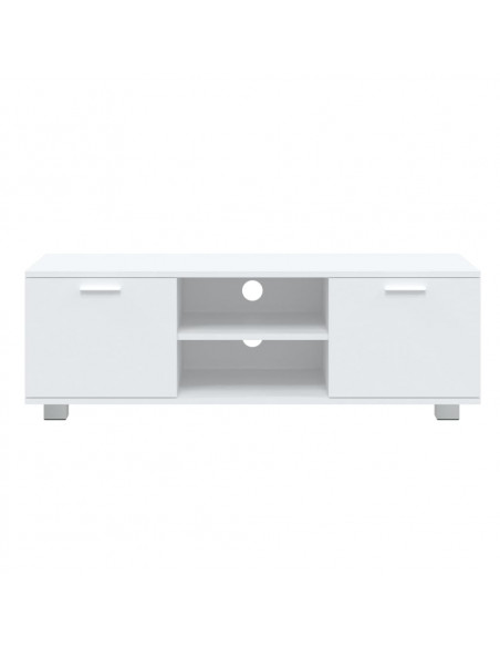 Mobile Porta TV Bianco 120x40,5x35 cm in Legno Multistrato