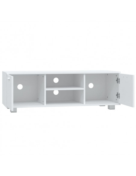 Mobile Porta TV Bianco 120x40,5x35 cm in Legno Multistrato