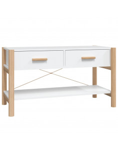 Mobile Porta TV Bianco 82x38x45 cm in Legno Multistrato 2