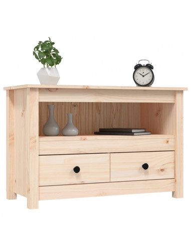 Mobile Porta TV 79x35x52 cm in Legno Massello di Pino