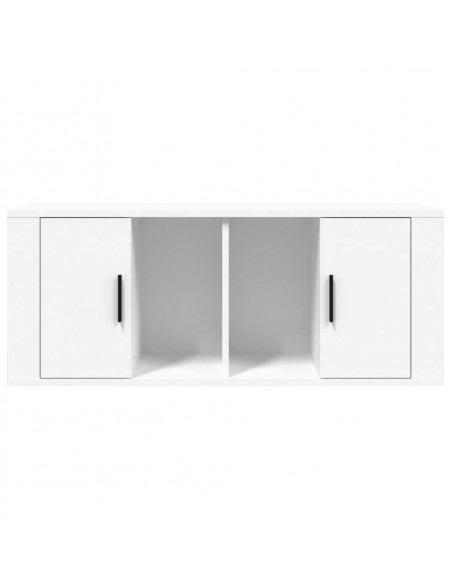 Mobile Porta TV Bianco 100x35x40 cm in Legno Multistrato