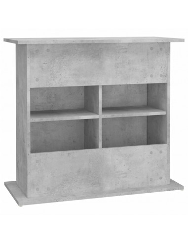 Supporto Acquario 81x36x73 cm Legno Multistrato Grigio Cemento