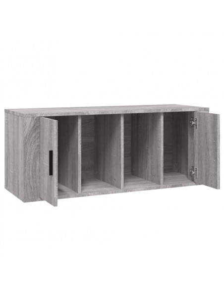 Mobile TV Grigio Sonoma 100x35x40 cm in Legno Multistrato