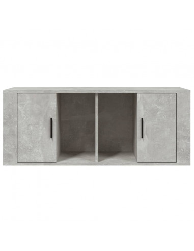 Mobile per TV Grigio Cemento 100x35x40 cm Legno Multistrato