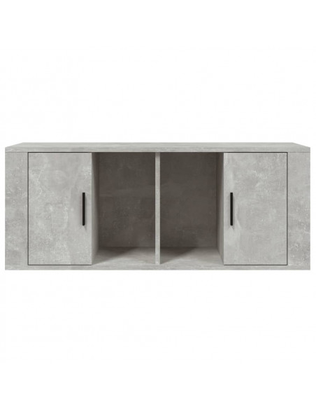 Mobile per TV Grigio Cemento 100x35x40 cm Legno Multistrato