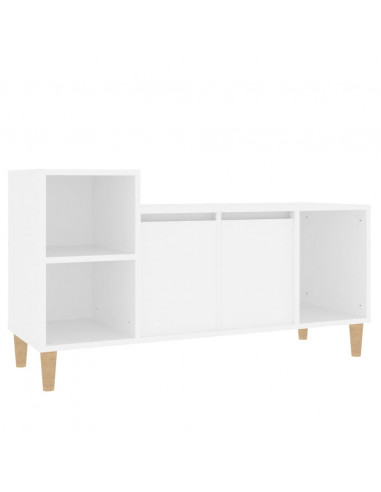 Mobile Porta TV Bianco 100x35x55 cm in Legno Multistrato