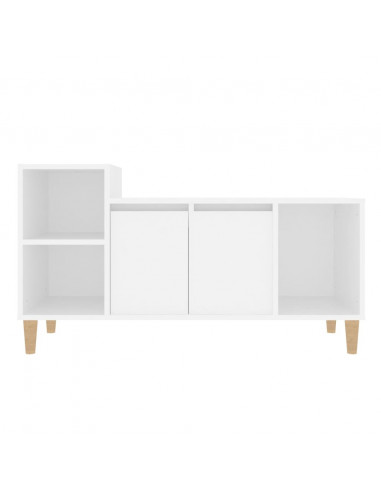 Mobile Porta TV Bianco 100x35x55 cm in Legno Multistrato