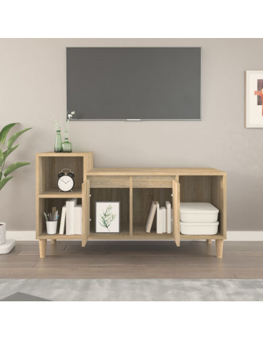Mobile per TV Rovere Sonoma 100x35x55 cm Legno Multistrato