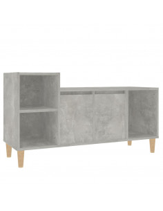 Mobile per TV Grigio Cemento 100x35x55 cm Legno Multistrato 2