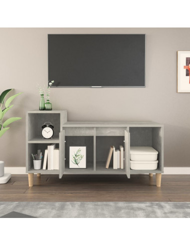 Mobile per TV Grigio Cemento 100x35x55 cm Legno Multistrato