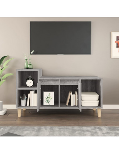Mobile TV Grigio Sonoma 100x35x55 cm in Legno Multistrato