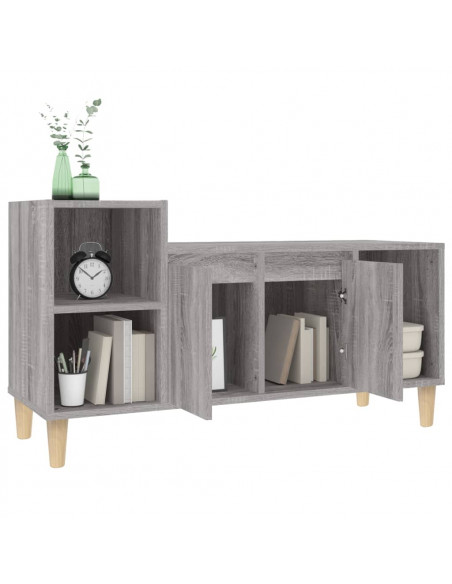 Mobile TV Grigio Sonoma 100x35x55 cm in Legno Multistrato