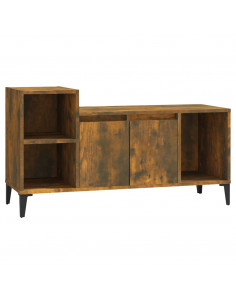 Mobile TV Rovere Fumo 100x35x55 cm in Legno Multistrato 2