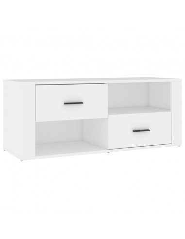 Mobile Porta TV Bianco 100x35x40 cm in Legno Multistrato