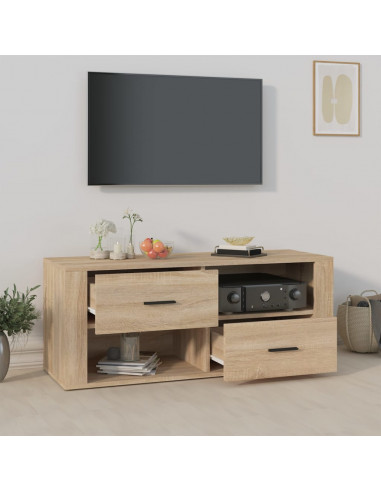 Mobile per TV Rovere Sonoma 100x35x40 cm Legno Multistrato